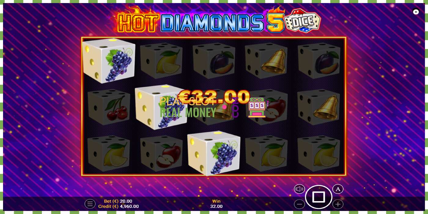 Yuva Hot Diamonds 5 Dice gerçek para için, resim - 2