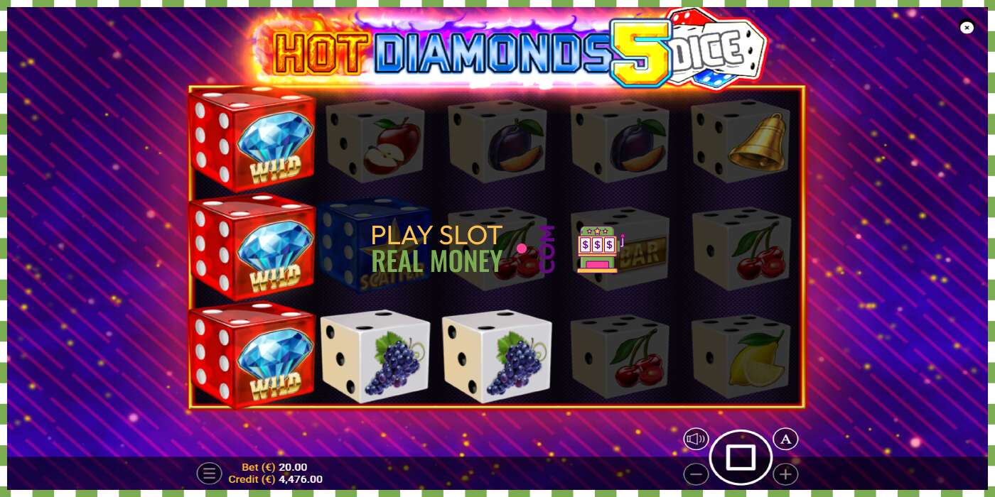 Yuva Hot Diamonds 5 Dice gerçek para için, resim - 4