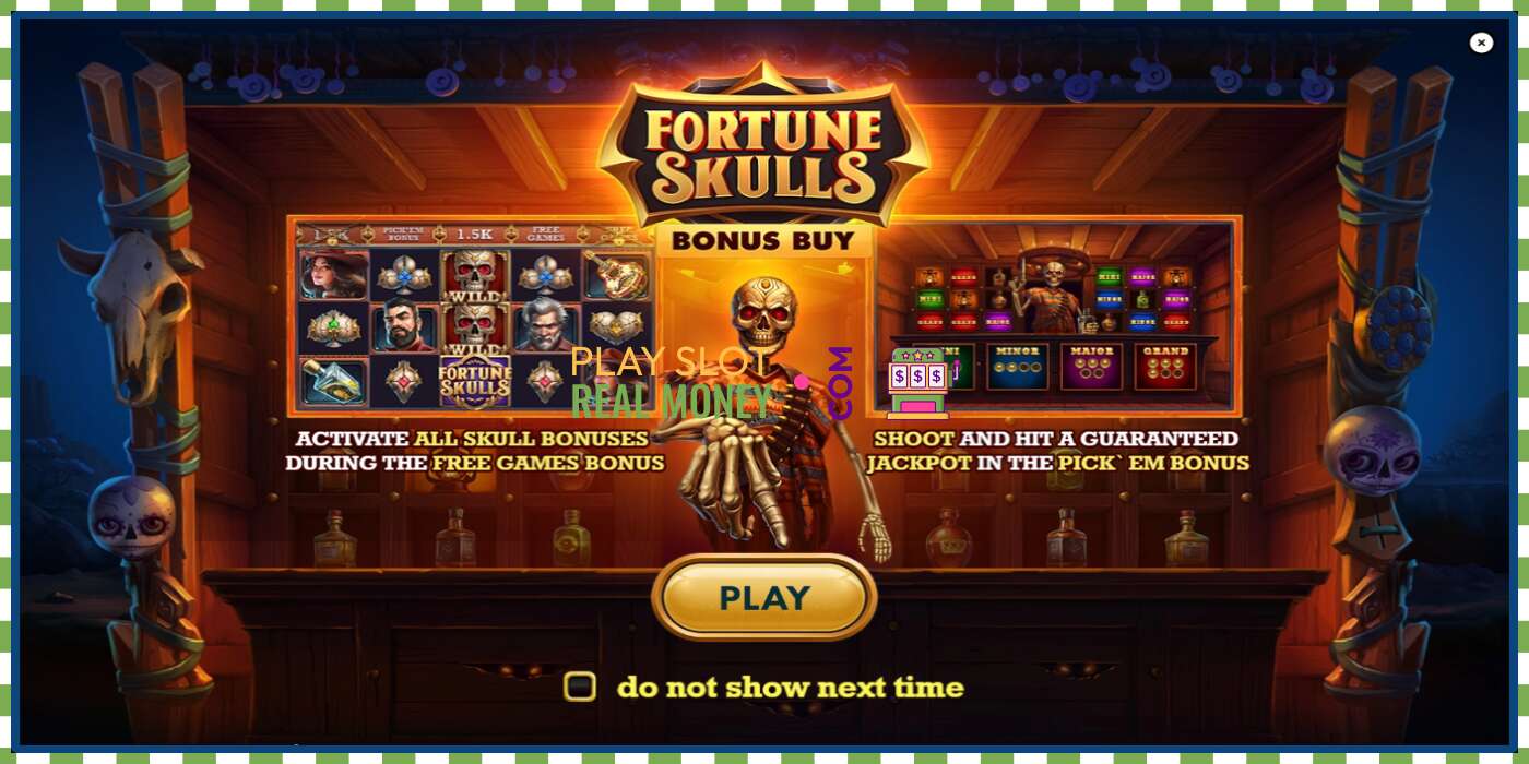 חָרִיץ Fortune Skulls Bonus Buy עבור כסף אמיתי, תמונה - 1