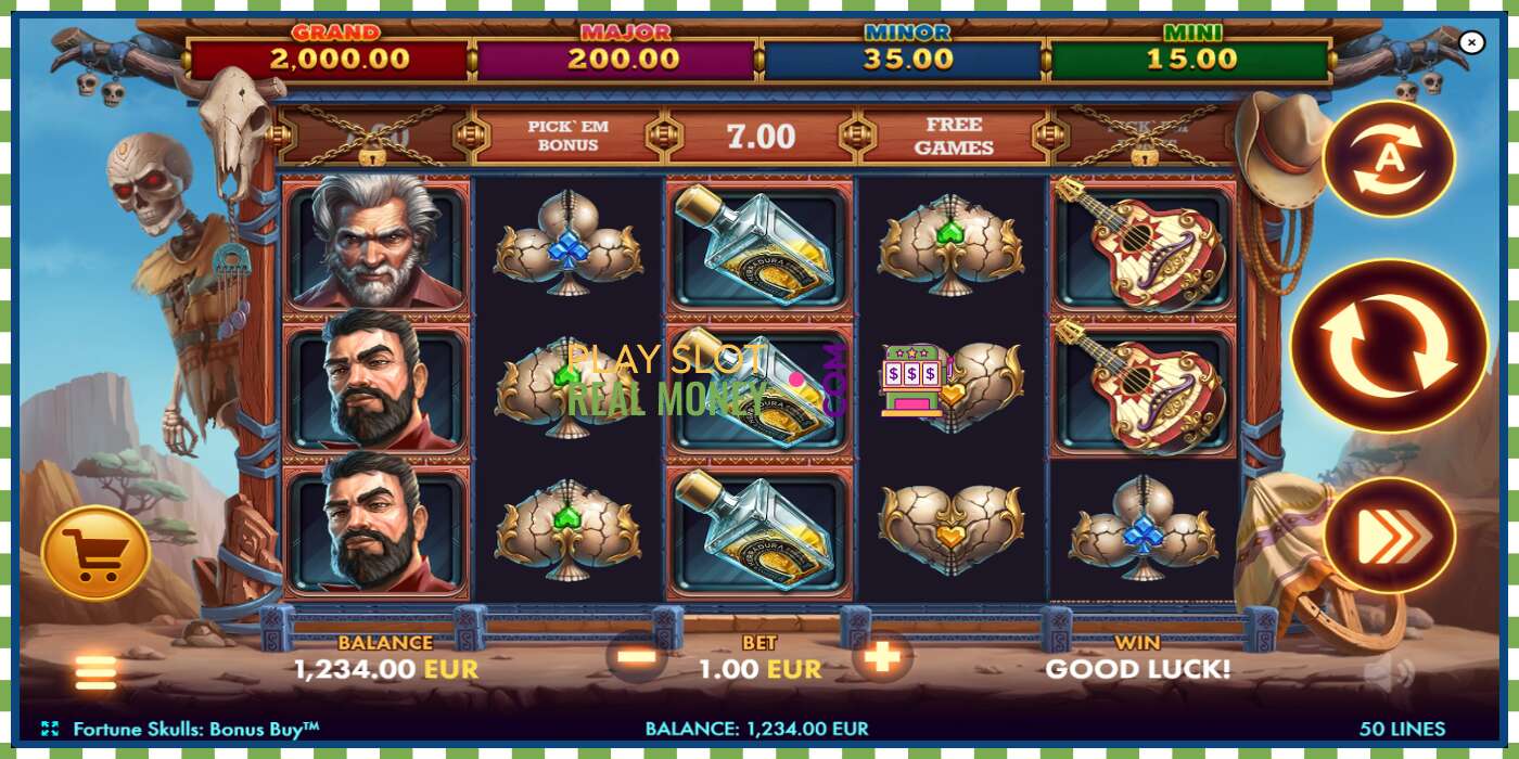 חָרִיץ Fortune Skulls Bonus Buy עבור כסף אמיתי, תמונה - 2