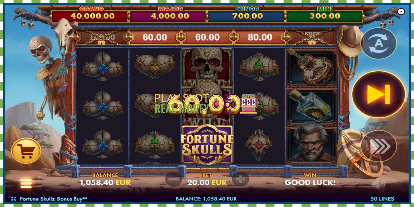 חָרִיץ Fortune Skulls Bonus Buy עבור כסף אמיתי, תמונה - 3