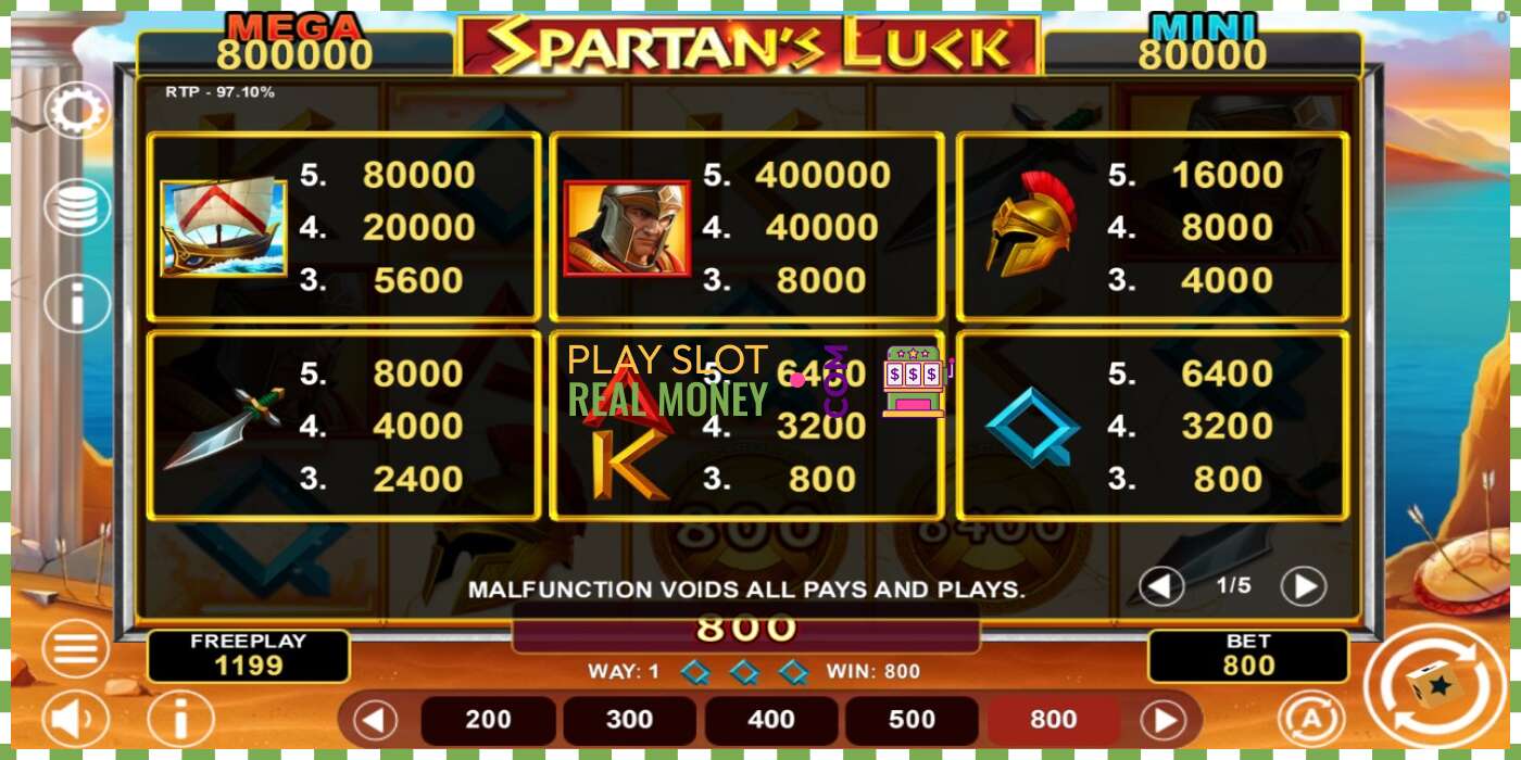 슬롯 Spartans Luck Hold & Win 진짜 돈을 위해, 사진 - 4