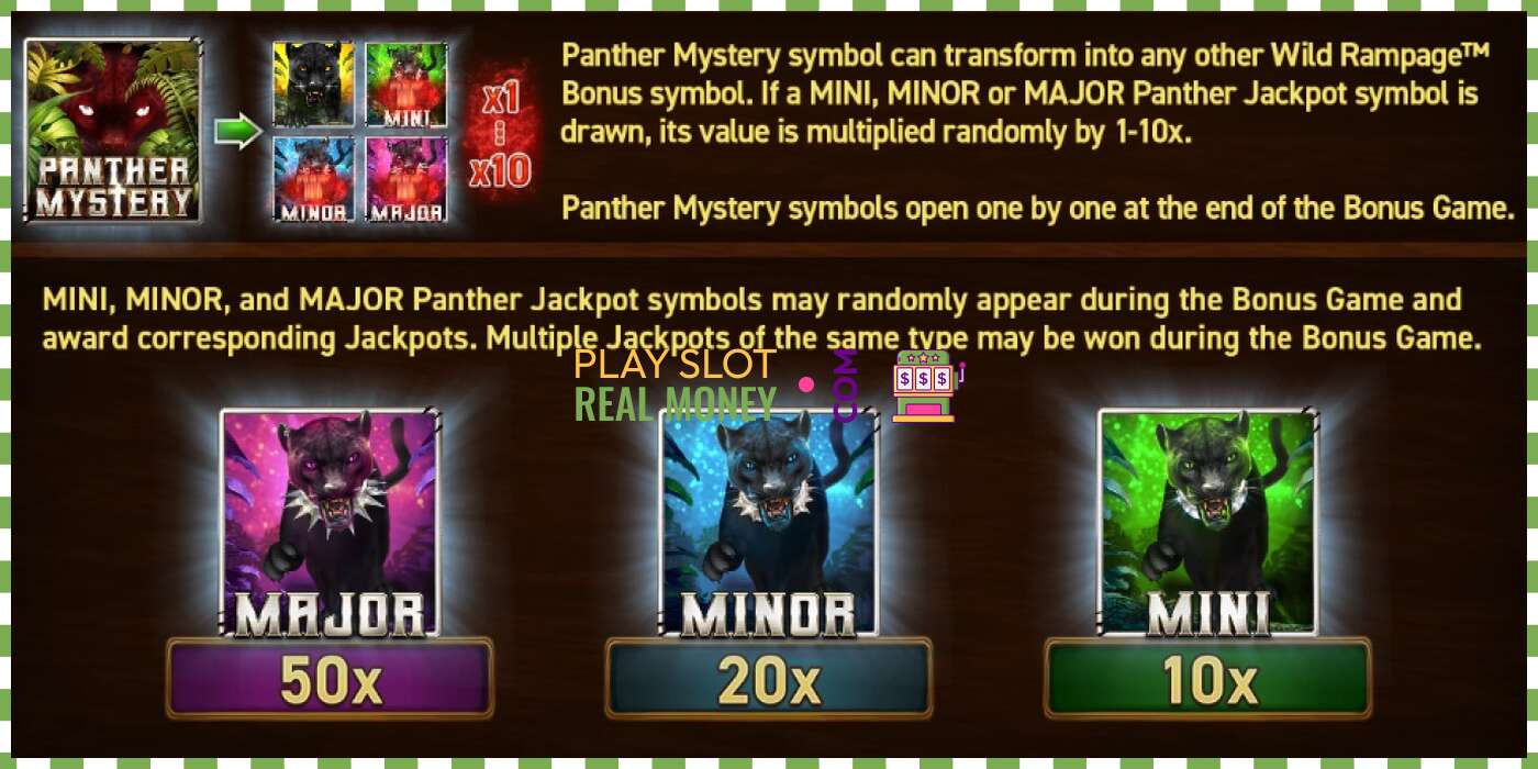 Slot Mighty Wild: Panther Grand Platinum Edition për para të vërteta, foto - 6