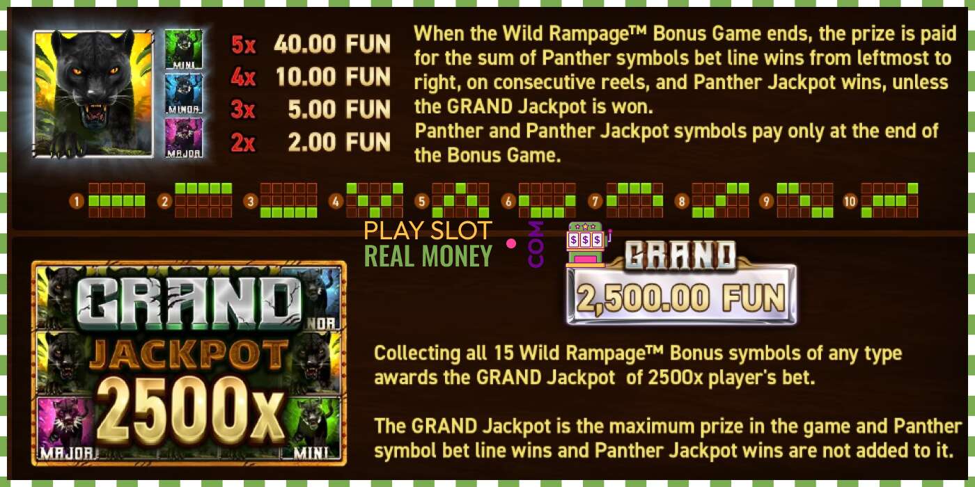 Slot Mighty Wild: Panther Grand Platinum Edition për para të vërteta, foto - 7