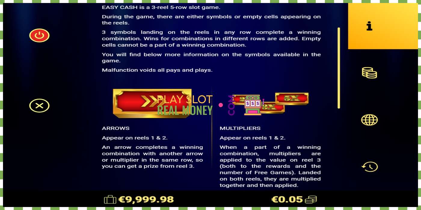 Slot Easy Cash por dinheiro real, foto - 4