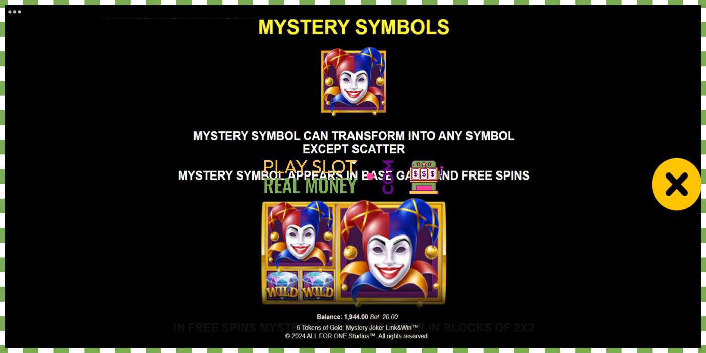 Pesa 6 Tokens of Gold: Mystery Joker Link & Win päris raha eest, pilt - 6