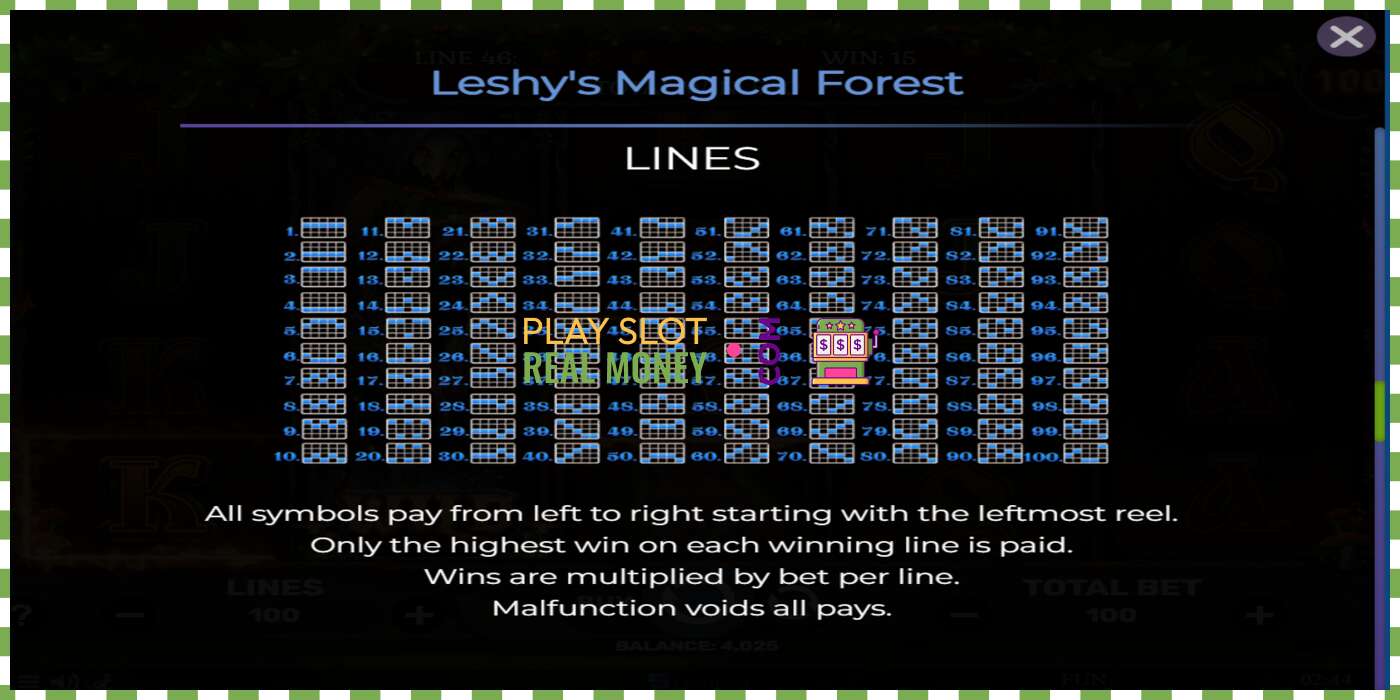 Слот Leshys Magical Forest за истински пари, снимка - 7