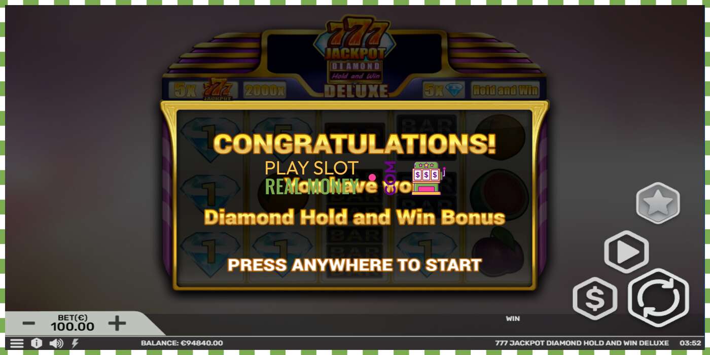 Chỗ 777 Jackpot Diamond Hold and Win Deluxe bằng tiền thật, hình ảnh - 4