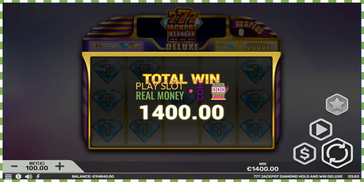 Chỗ 777 Jackpot Diamond Hold and Win Deluxe bằng tiền thật, hình ảnh - 5