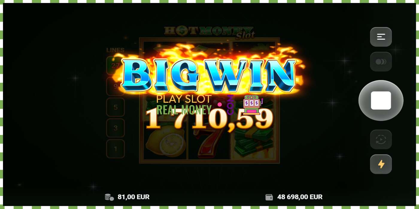 Slot Hot Money Slot чыныгы акча үчүн, сүрөт - 4