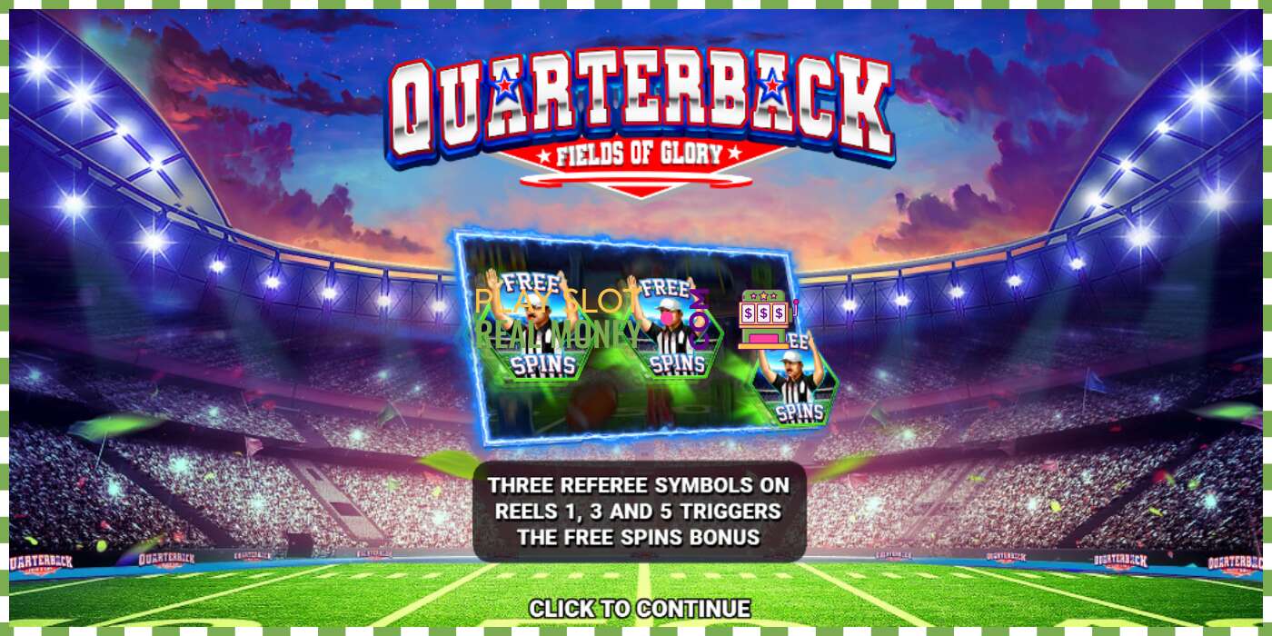 Slot Quarterback Fields of Glory por dinheiro real, foto - 1