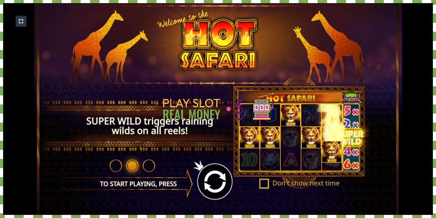 Slot Hot Safari чыныгы акча үчүн, сүрөт - 1