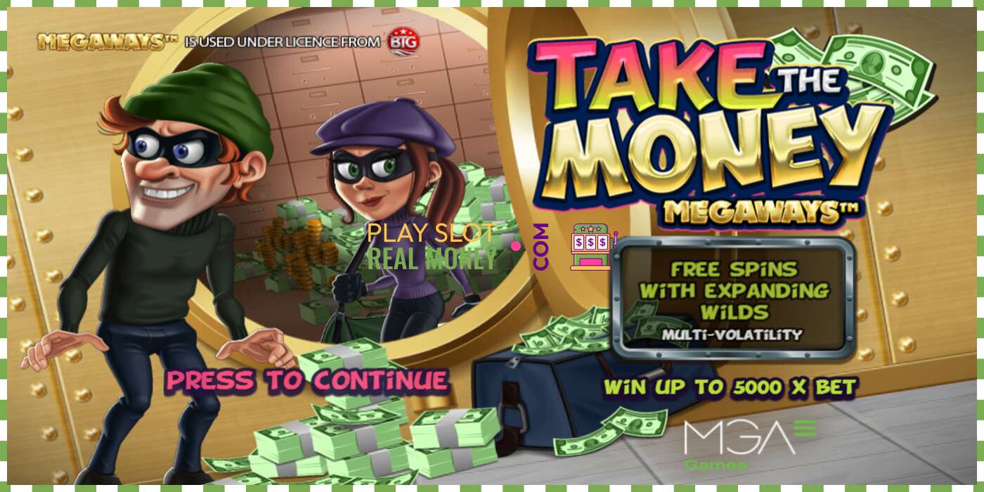 Slot Take the Money Megaways za skutečné peníze, obrázek - 1