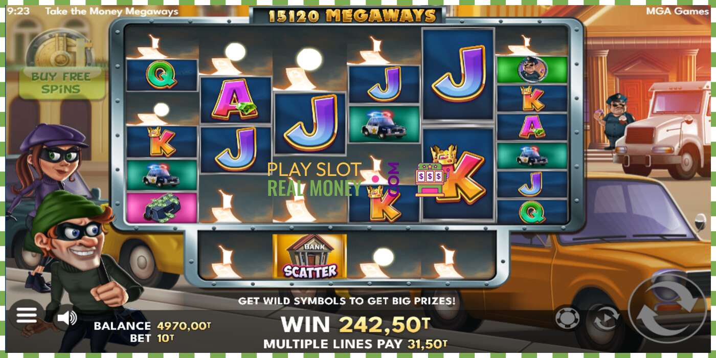 Slot Take the Money Megaways za skutečné peníze, obrázek - 3