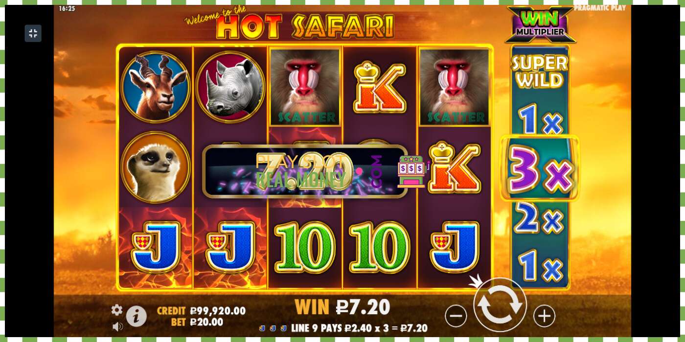 Slot Hot Safari чыныгы акча үчүн, сүрөт - 5