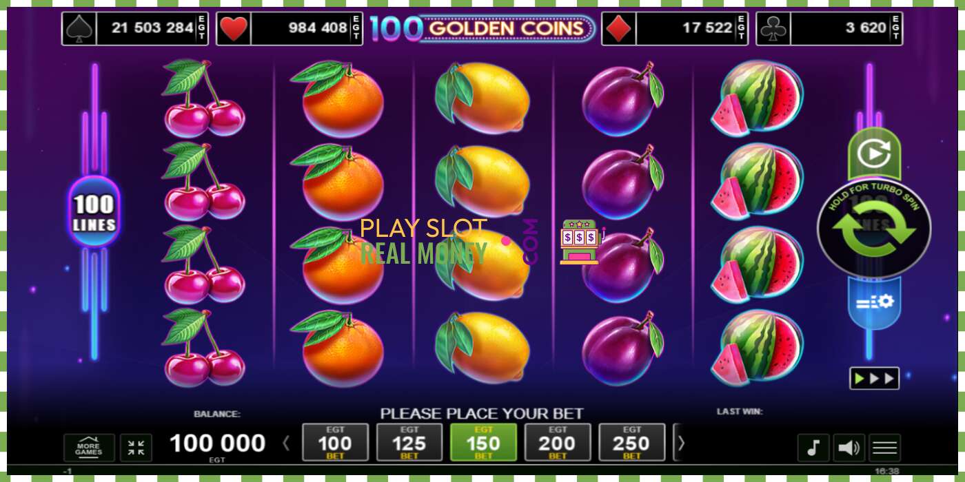 Слот 100 Golden Coins на реальные деньги, картинка - 1