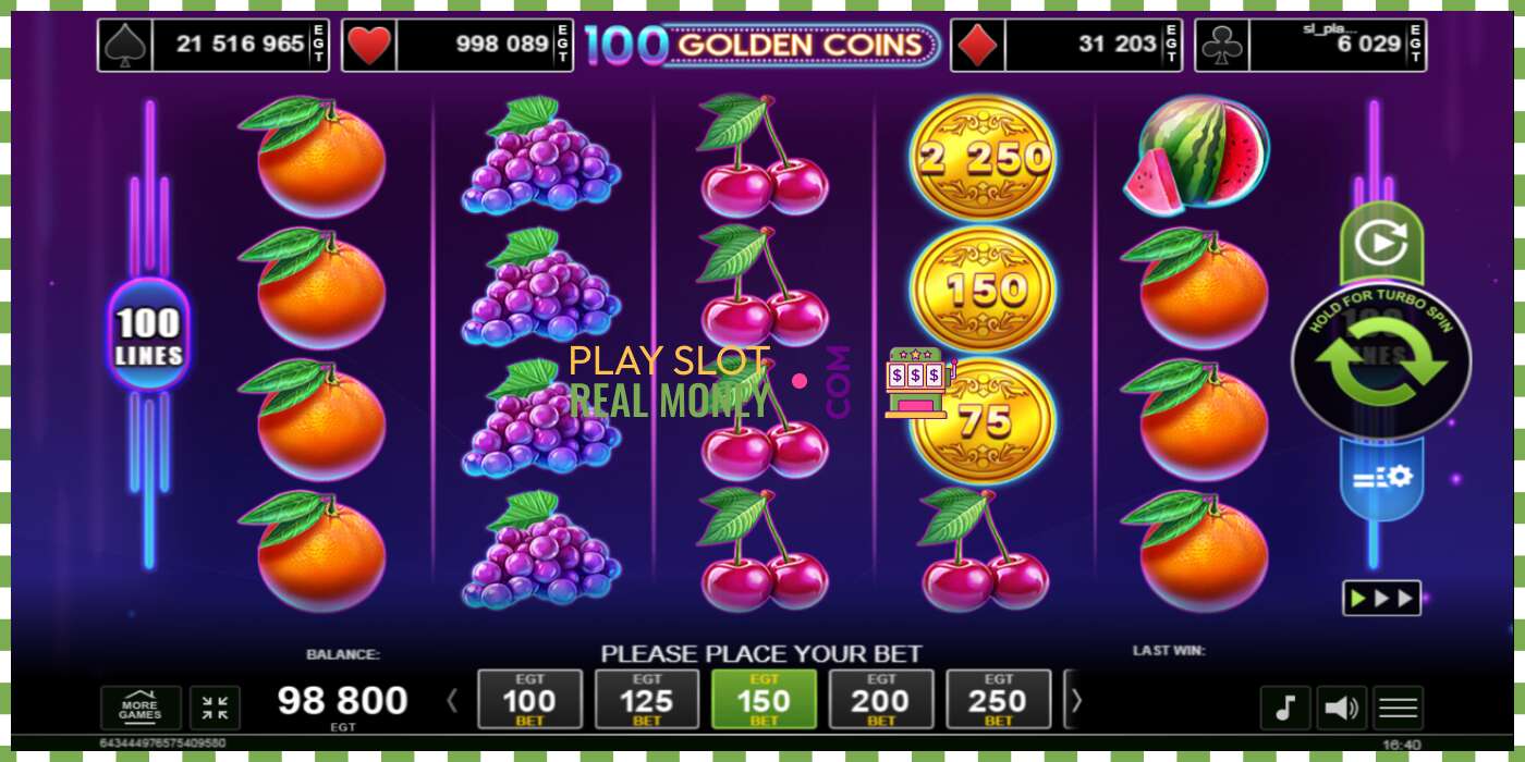 Слот 100 Golden Coins на реальные деньги, картинка - 2