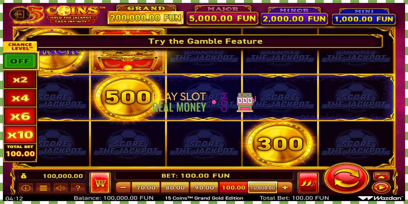 Slot 15 Coins Grand Gold Edition Score The Jackpot for rigtige penge, billede - 2