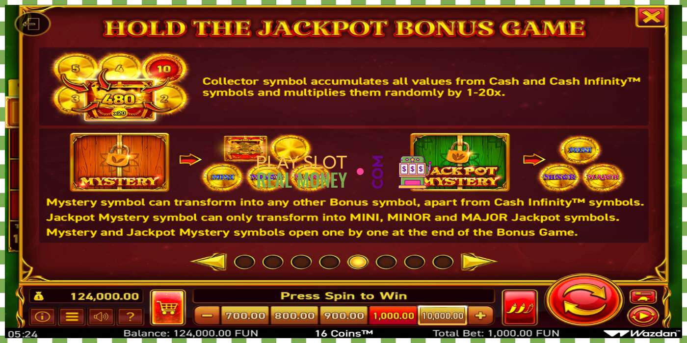 Slot 16 Coins Score The Jackpot for rigtige penge, billede - 6