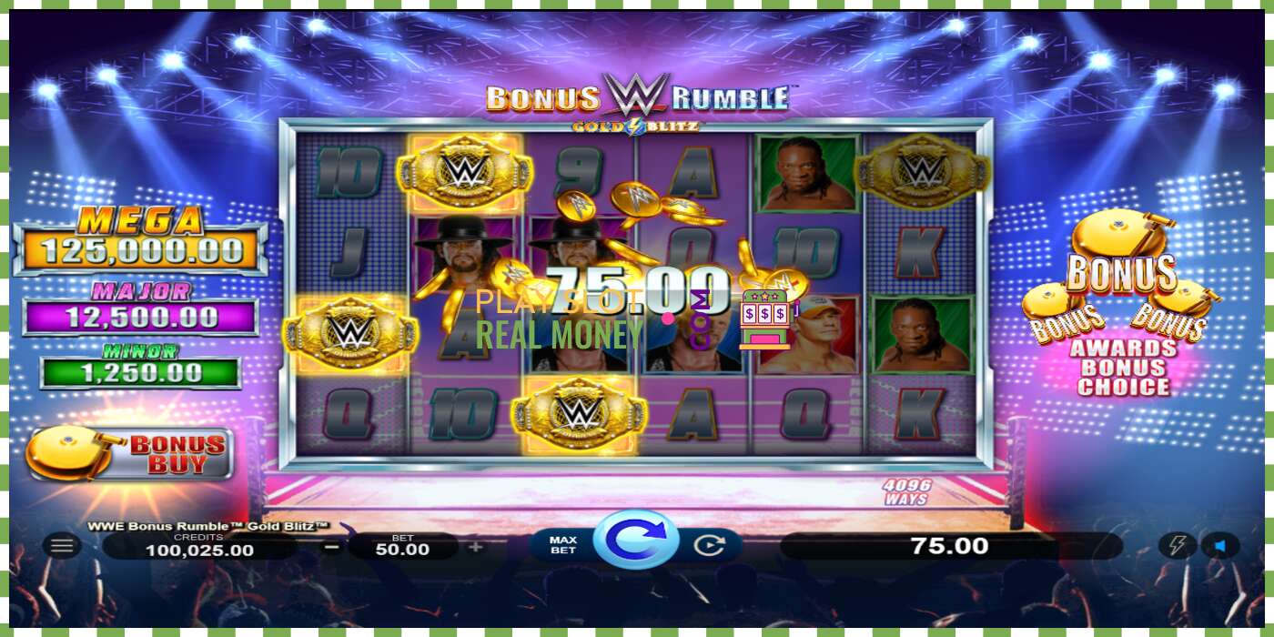 Слот WWE Bonus Rumble Gold Blitz нақты ақшаға, сурет - 2