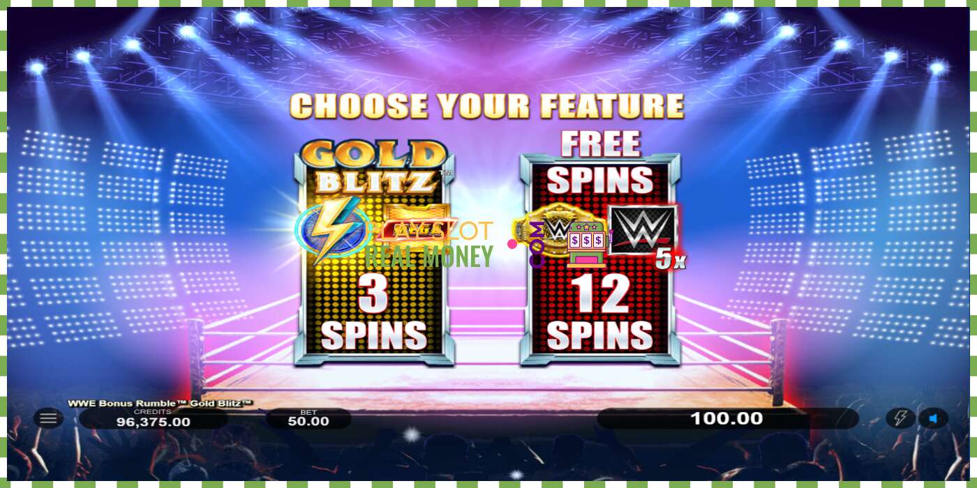 Слот WWE Bonus Rumble Gold Blitz нақты ақшаға, сурет - 3