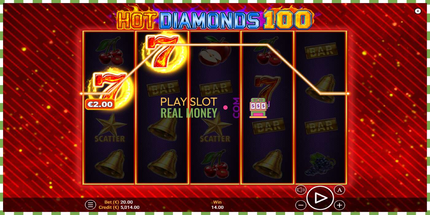 තව් Hot Diamonds 100 සැබෑ මුදල් සඳහා, පින්තූරය - 4