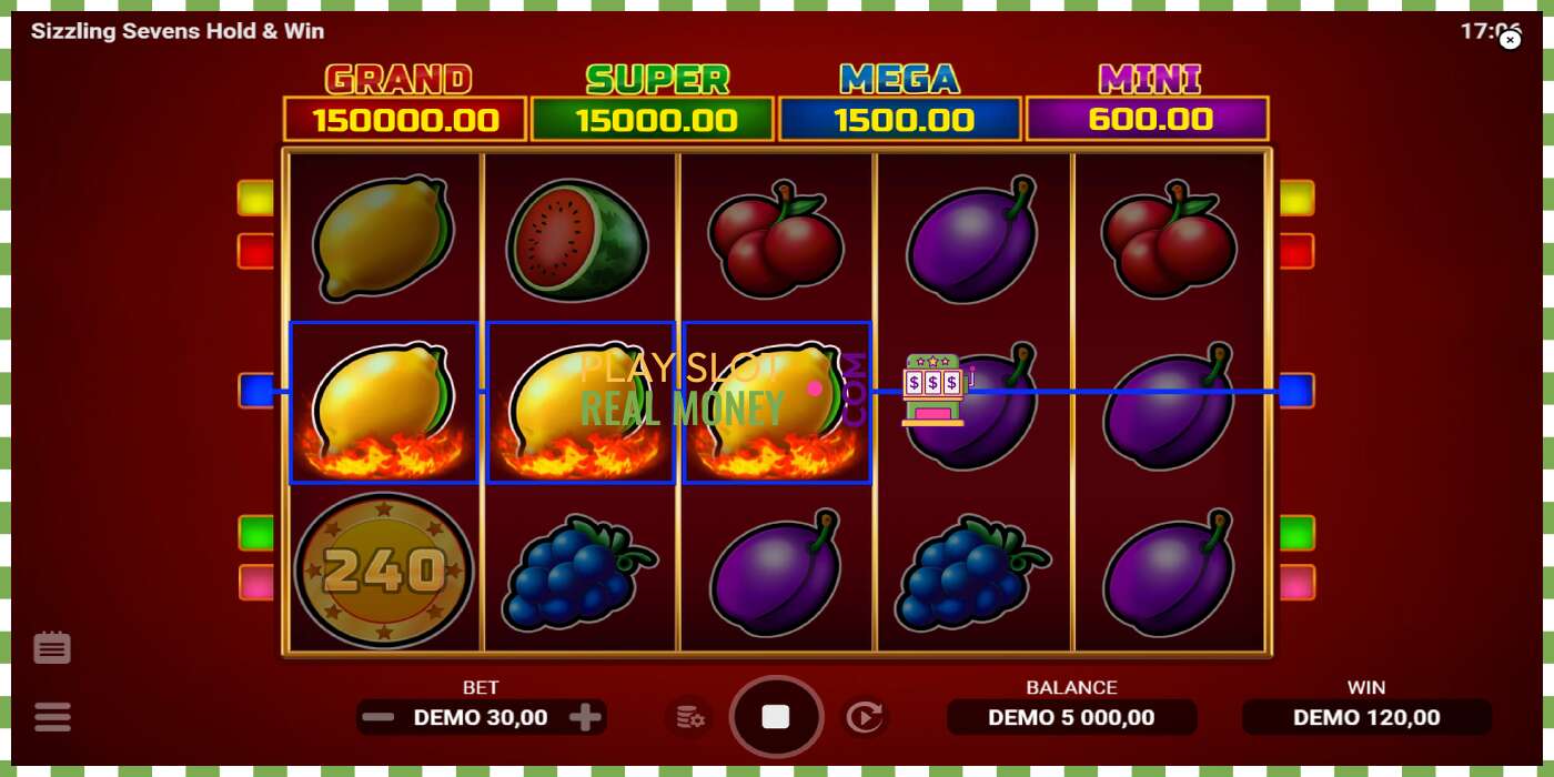 Slot Sizzling Sevens Hold & Win za pravi novac, slika - 3