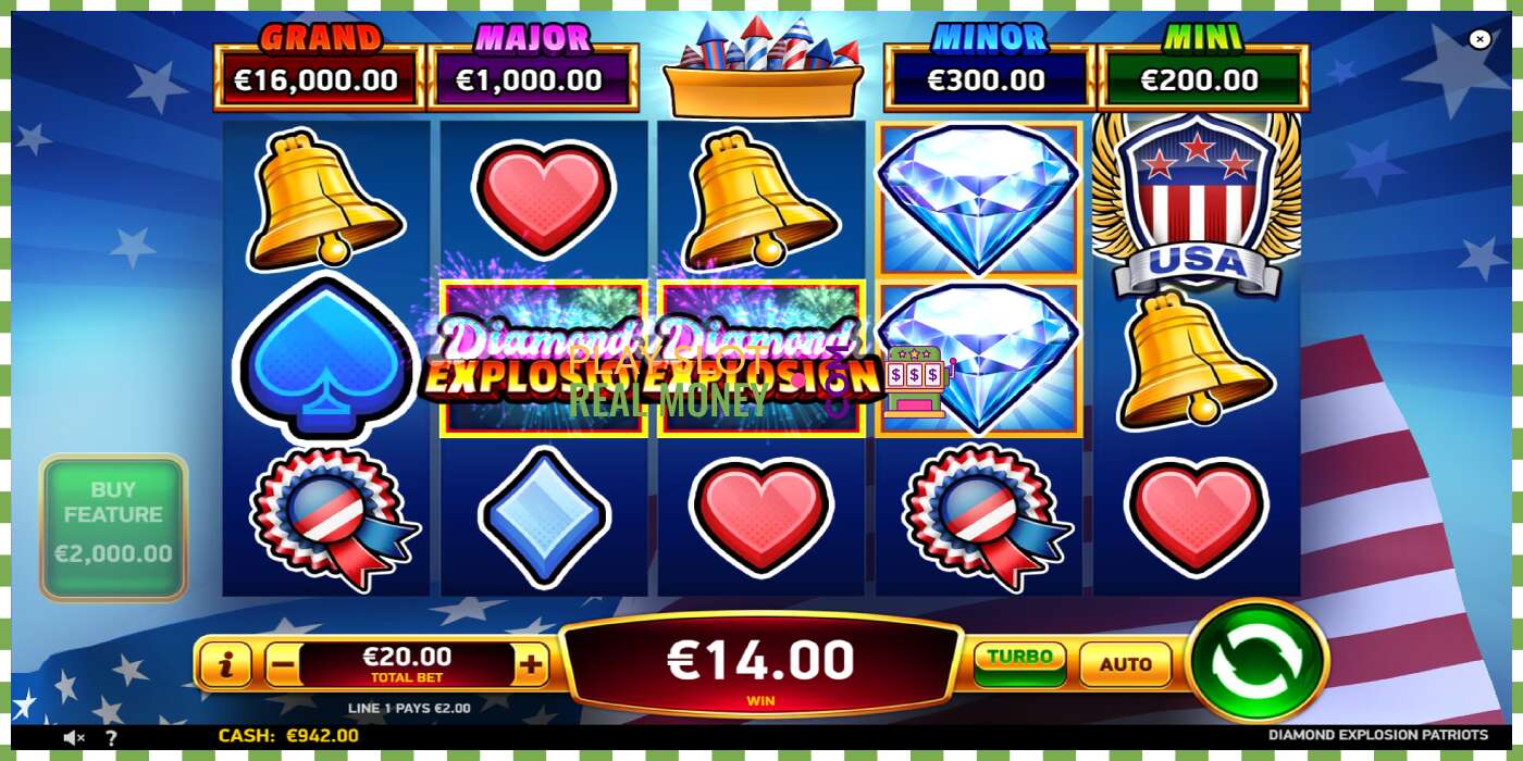 Slot Diamond Explosion Patriots чыныгы акча үчүн, сүрөт - 4