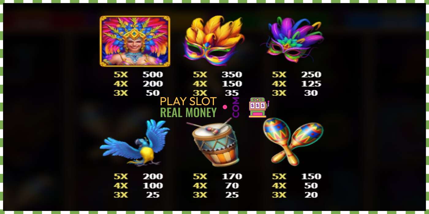 Slot Carnival Rio za pravi novac, slika - 4