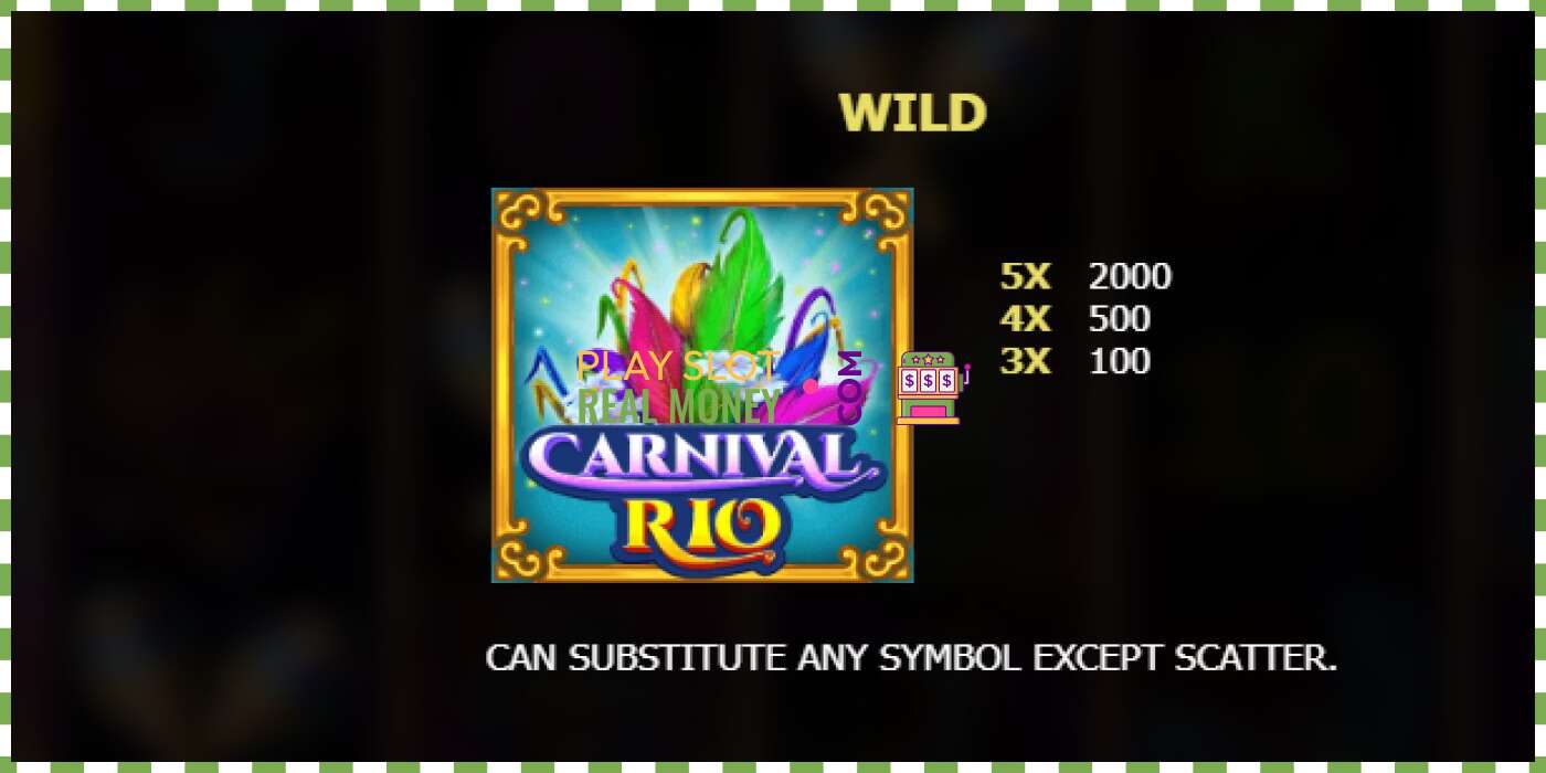 Slot Carnival Rio za pravi novac, slika - 5