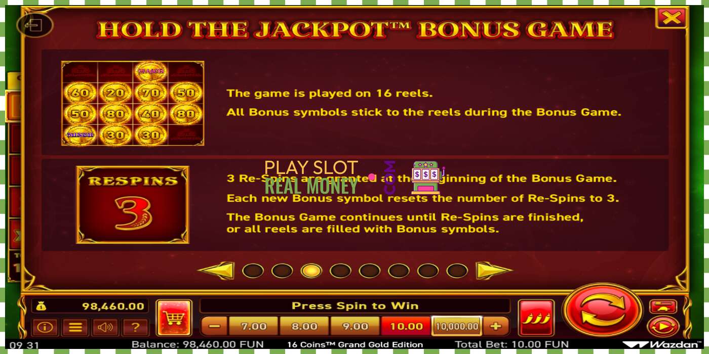 Yuva 16 Coins Grand Gold Edition Score The Jackpot real pul üçün, şəkil - 6