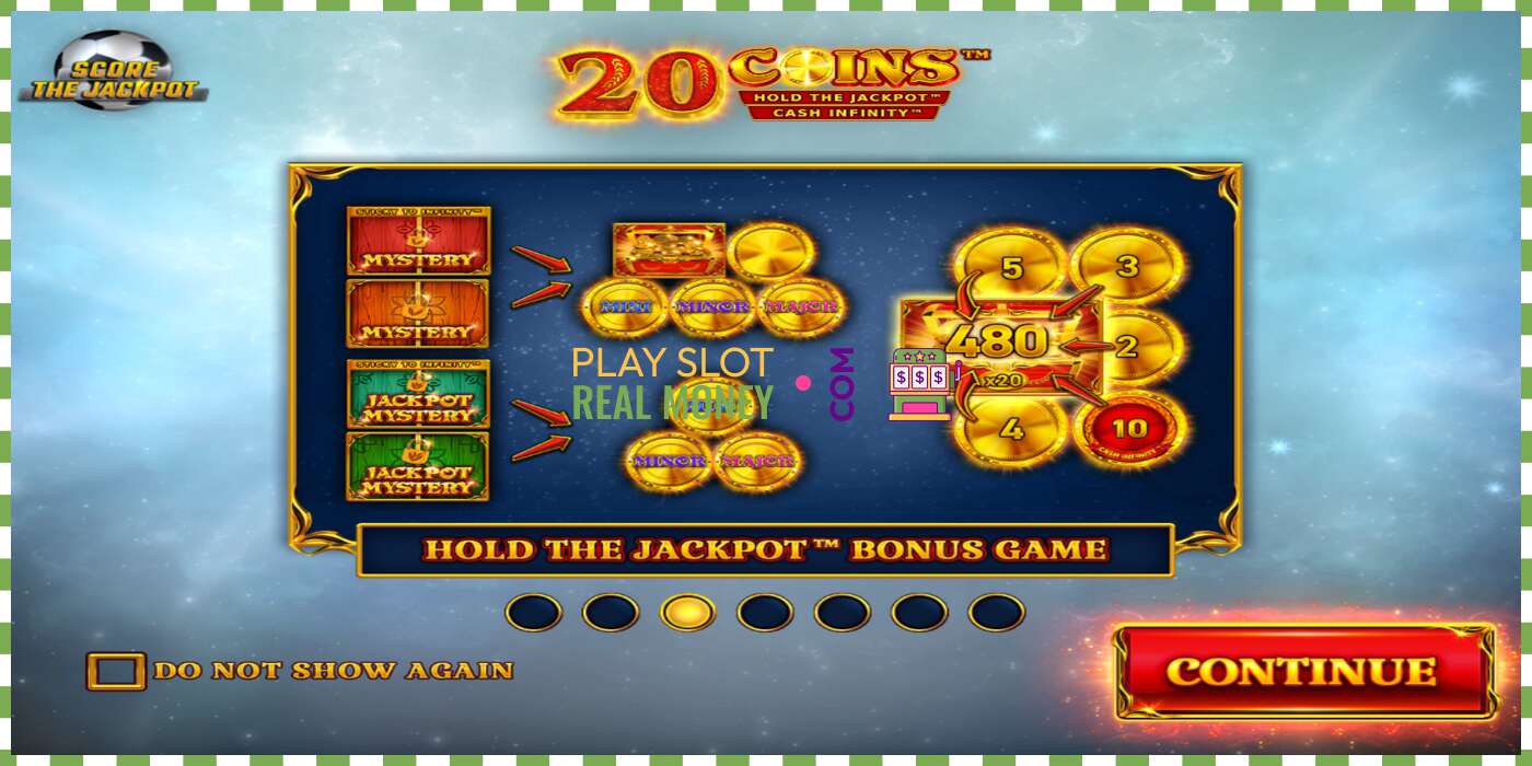 Ranura 20 Coins Score The Jackpot por dinero real, foto - 1