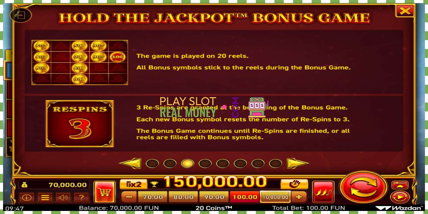 Ranura 20 Coins Score The Jackpot por dinero real, foto - 5