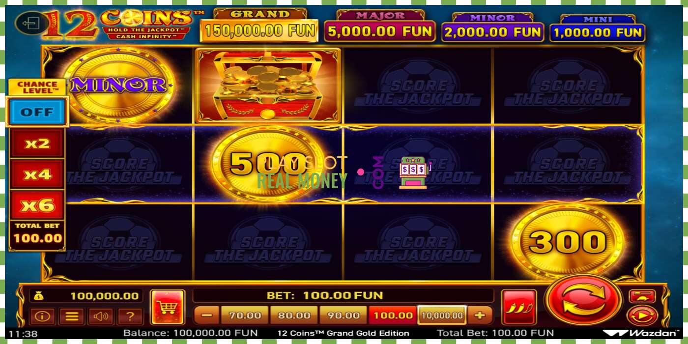 Slot 12 Coins Grand Gold Edition Score The Jackpot za skutočné peniaze, obrázok - 2