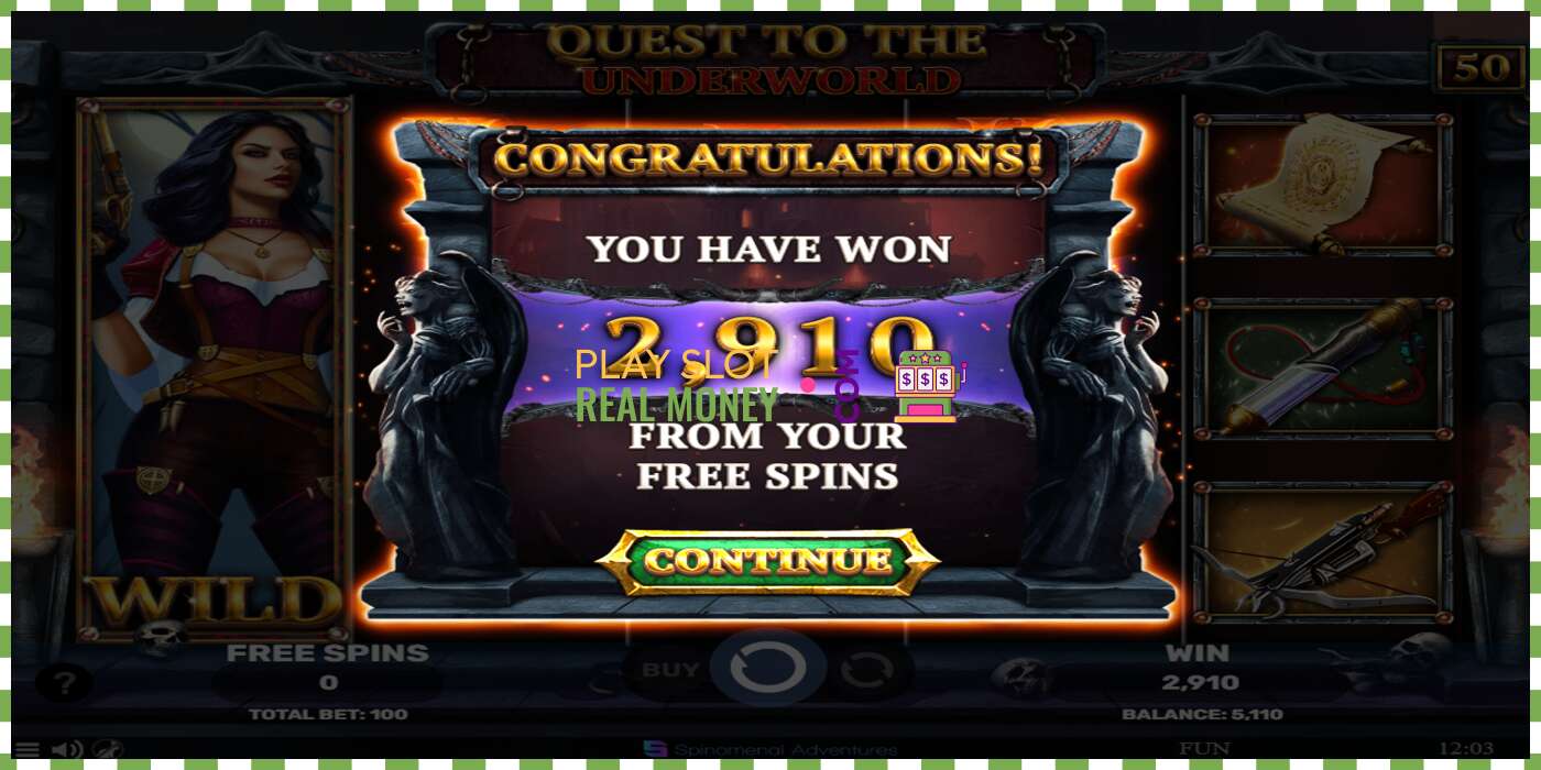 Slot Quest To The Underworld pe bani reali, poza - 5