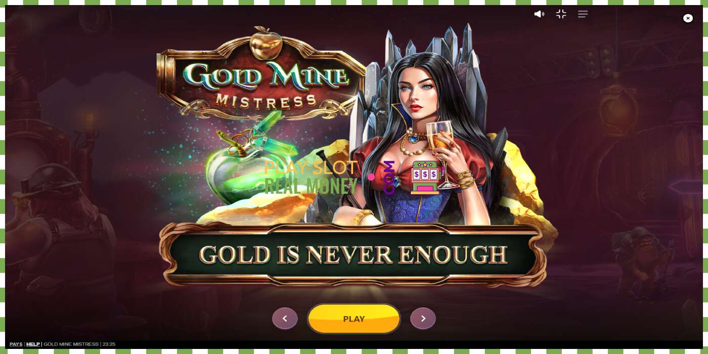 Celah Gold Mine Mistress untuk uang sungguhan, gambar - 1