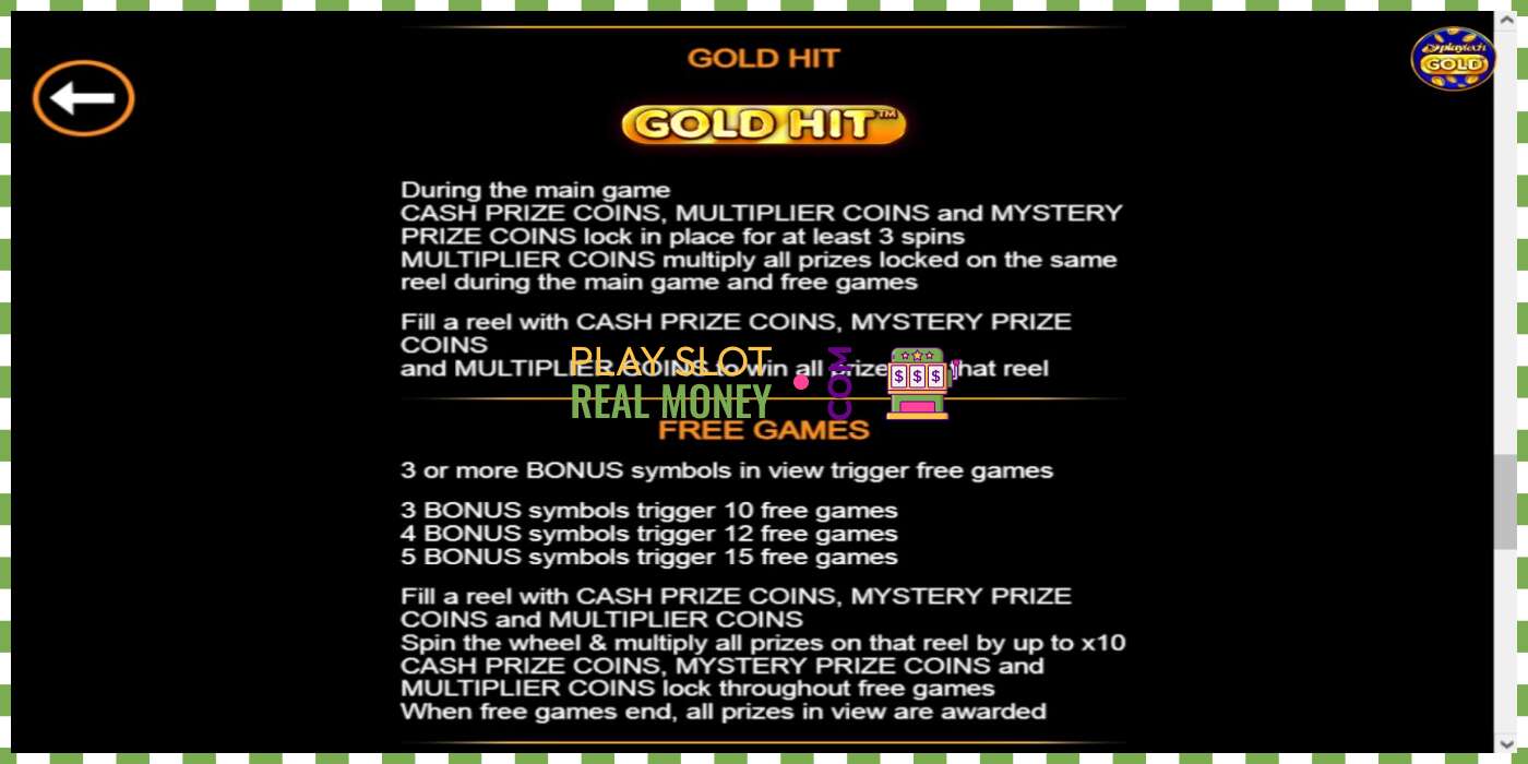 Слот Gold Hit: Oro Azteca нақты ақшаға, сурет - 6