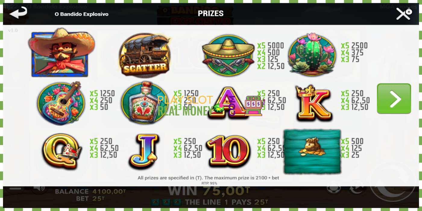 Slot O Bandido Explosivo for rigtige penge, billede - 5