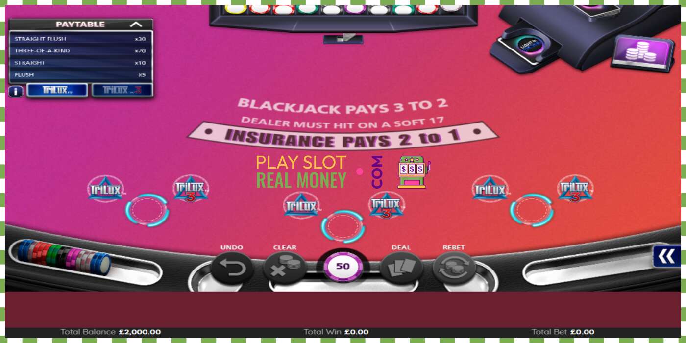 Слот Blackjack Trilux нақты ақшаға, сурет - 2