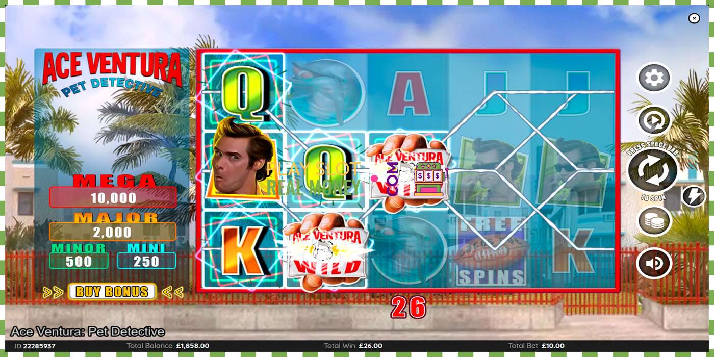 Slot Ace Ventura untuk wang sebenar, gambar - 2