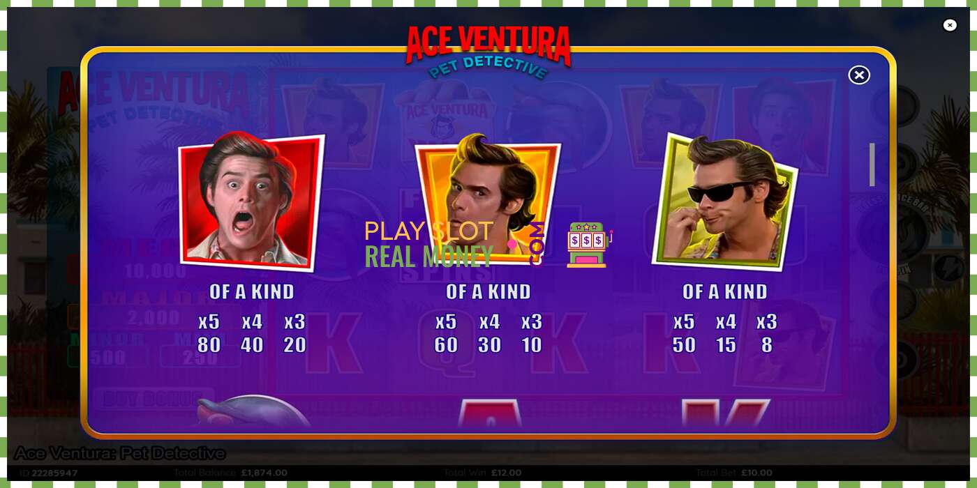 Slot Ace Ventura untuk wang sebenar, gambar - 6