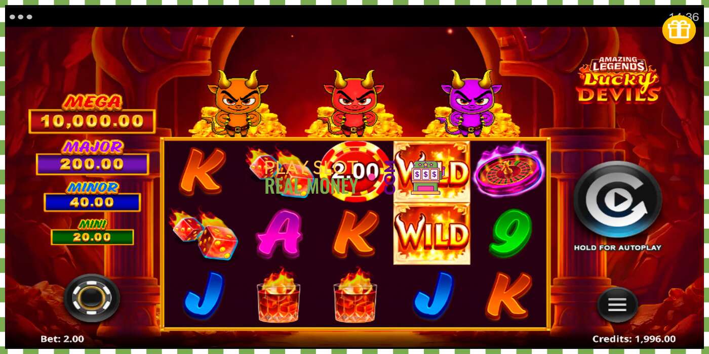 Pesa Amazing Legends Lucky Devils päris raha eest, pilt - 2