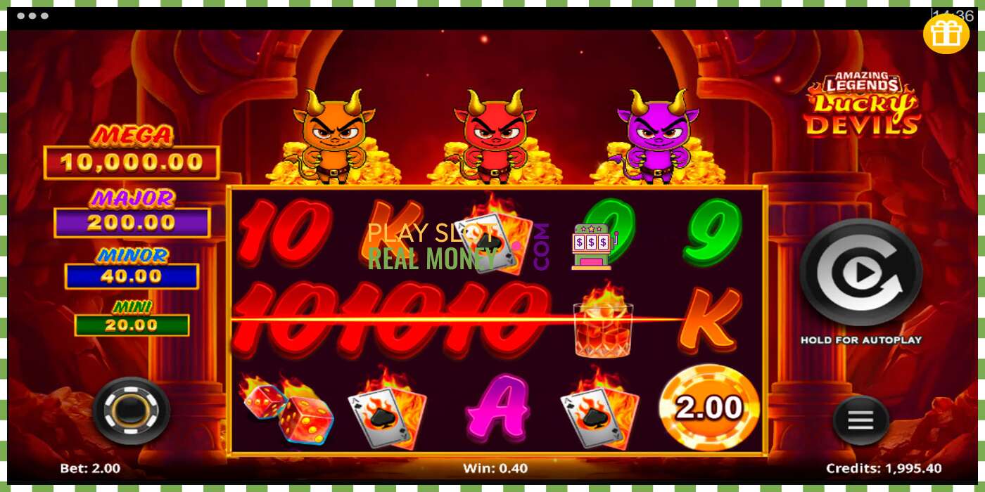 Pesa Amazing Legends Lucky Devils päris raha eest, pilt - 4