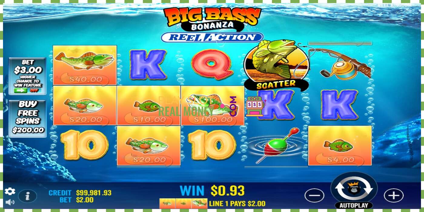 Slot Big Bass Bonanza Reel Action oikealla rahalla, kuva - 2