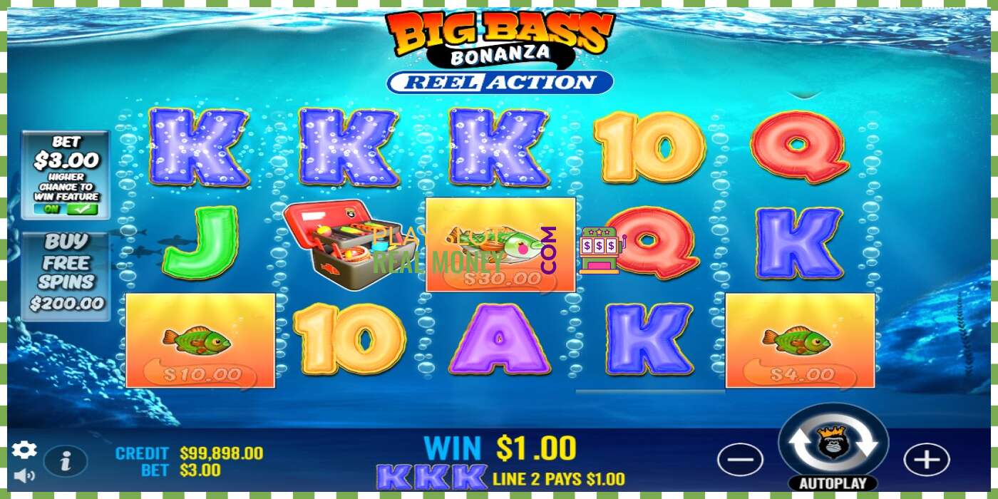 Slot Big Bass Bonanza Reel Action oikealla rahalla, kuva - 3