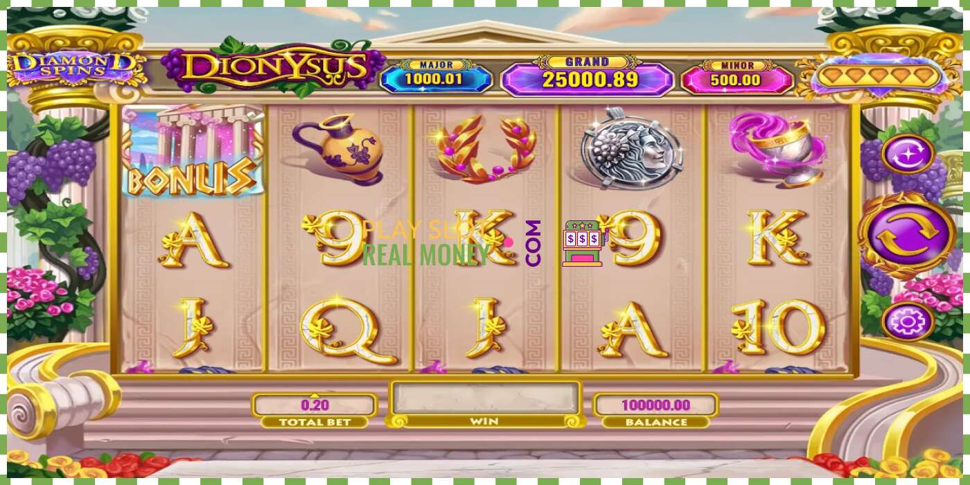 Слот Diamond Spins Dionysus на реальні гроші, картинка - 1