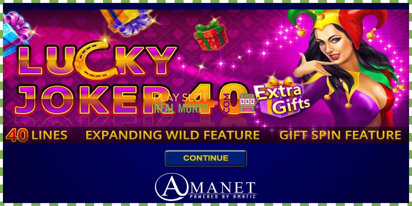 Yuva Lucky Joker 40 Extra Gifts gerçek para için, resim - 1