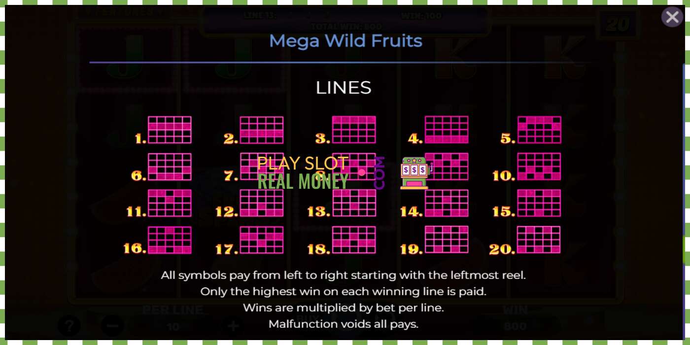 Utor Mega Wild Fruits za pravi novac, slika - 7