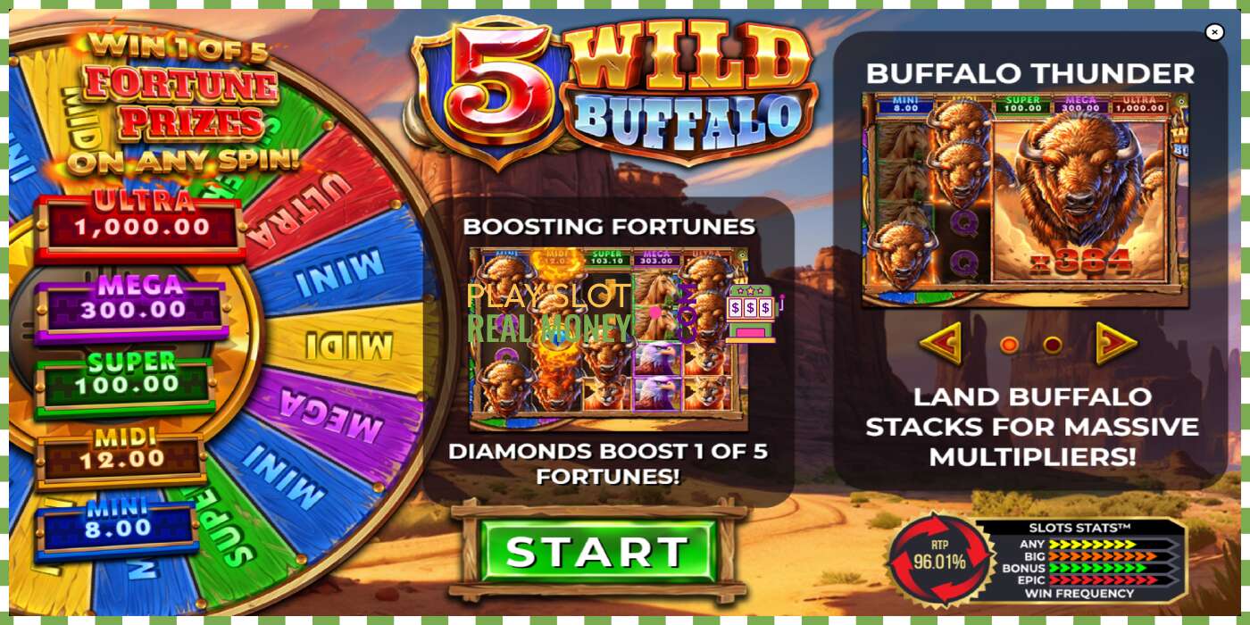 Слот 5 Wild Buffalo на реальные деньги, картинка - 1