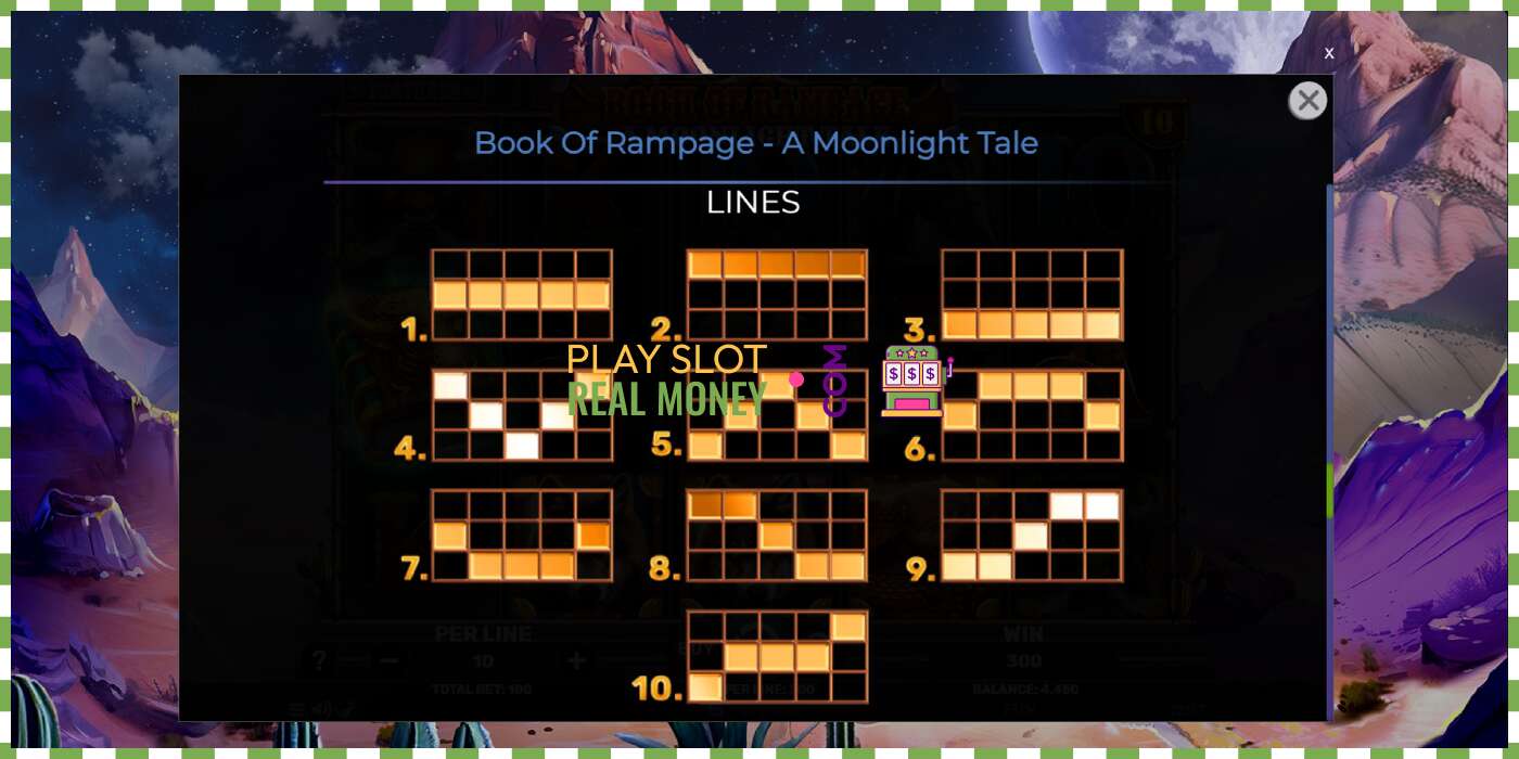 Слот Book of Rampage - A Moonlight Tale на реальные деньги, картинка - 7